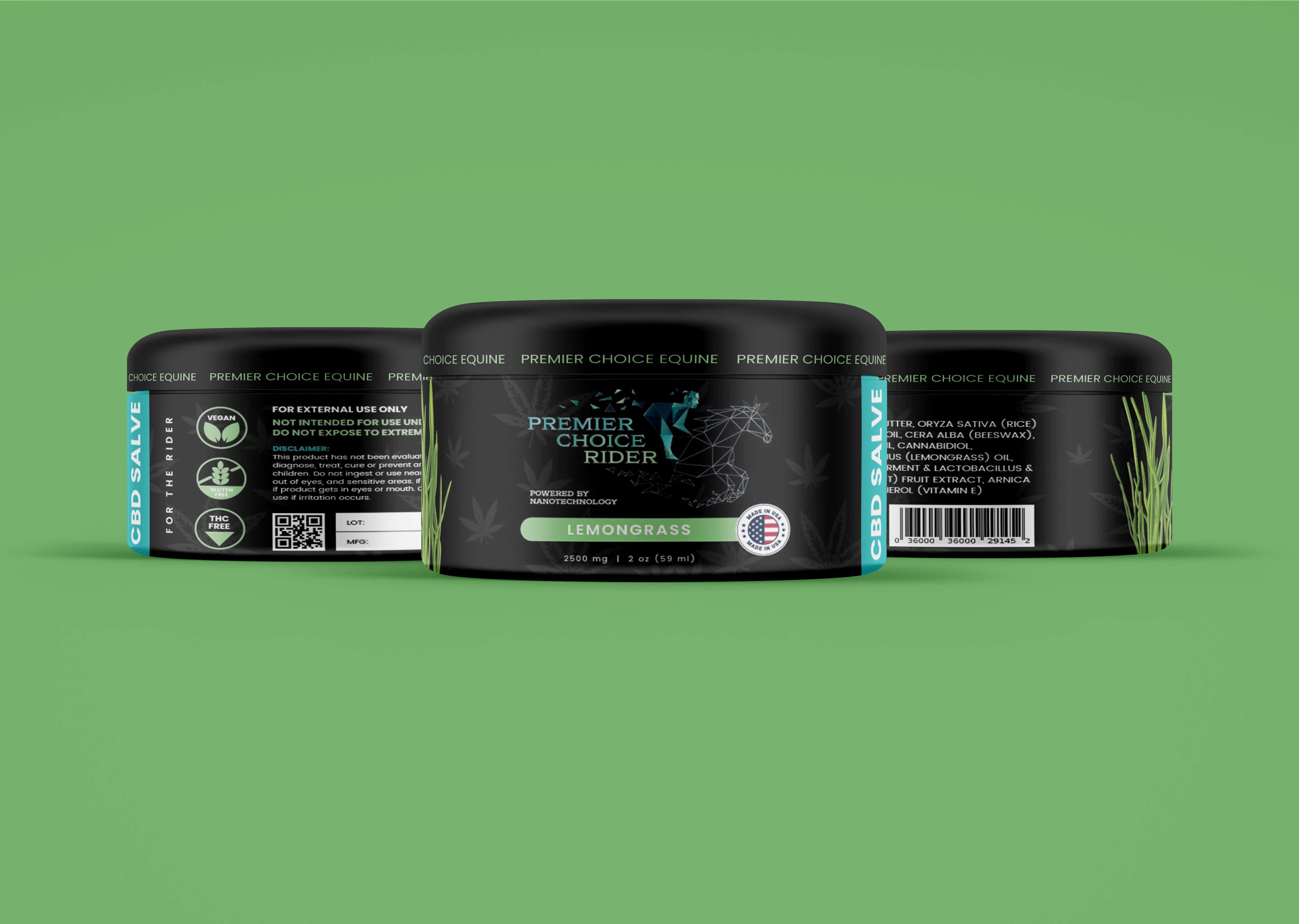 CBD Lemongrass Salve for equestrian riders
