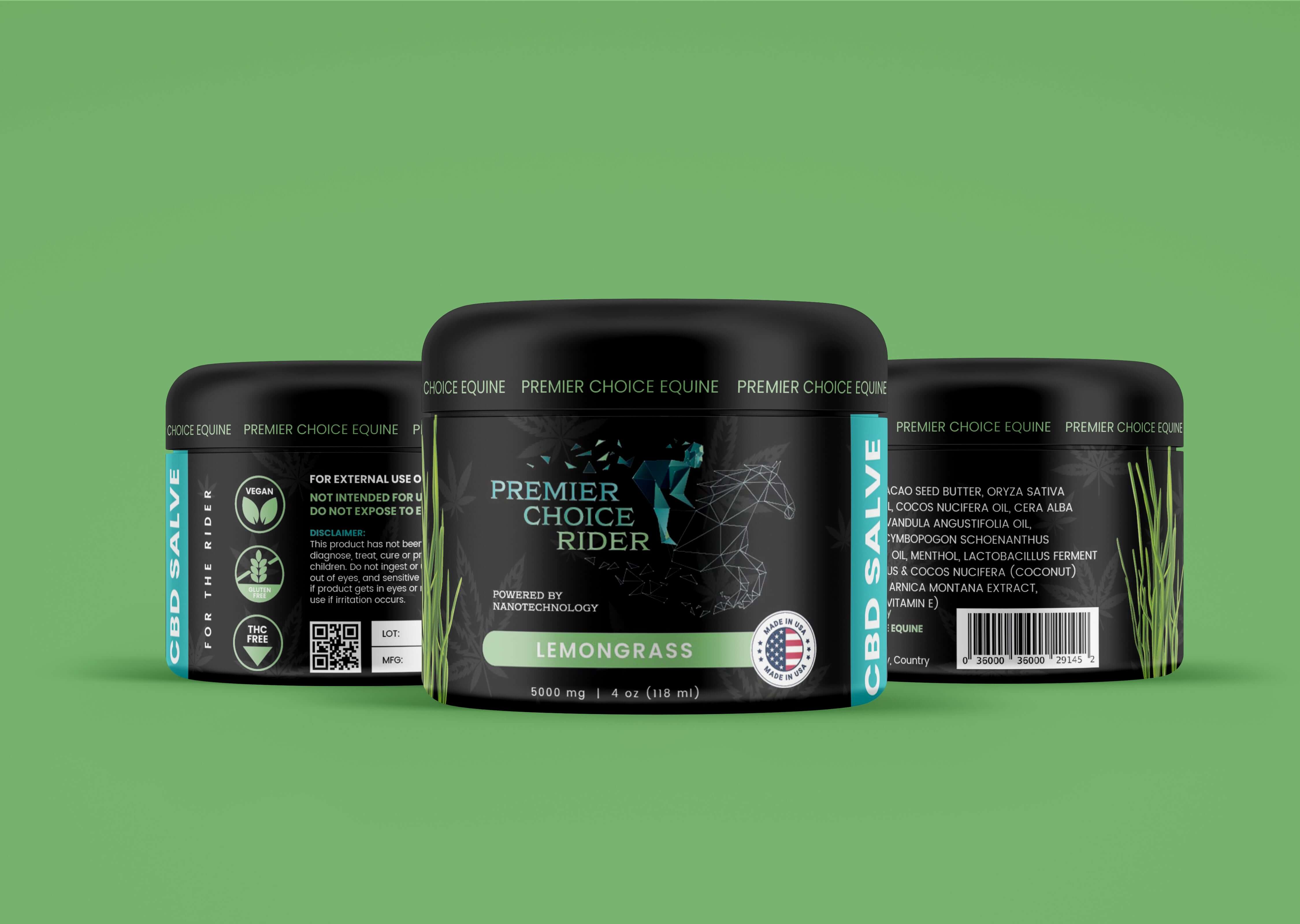 Lemongrass CBD Salve equestrian riders